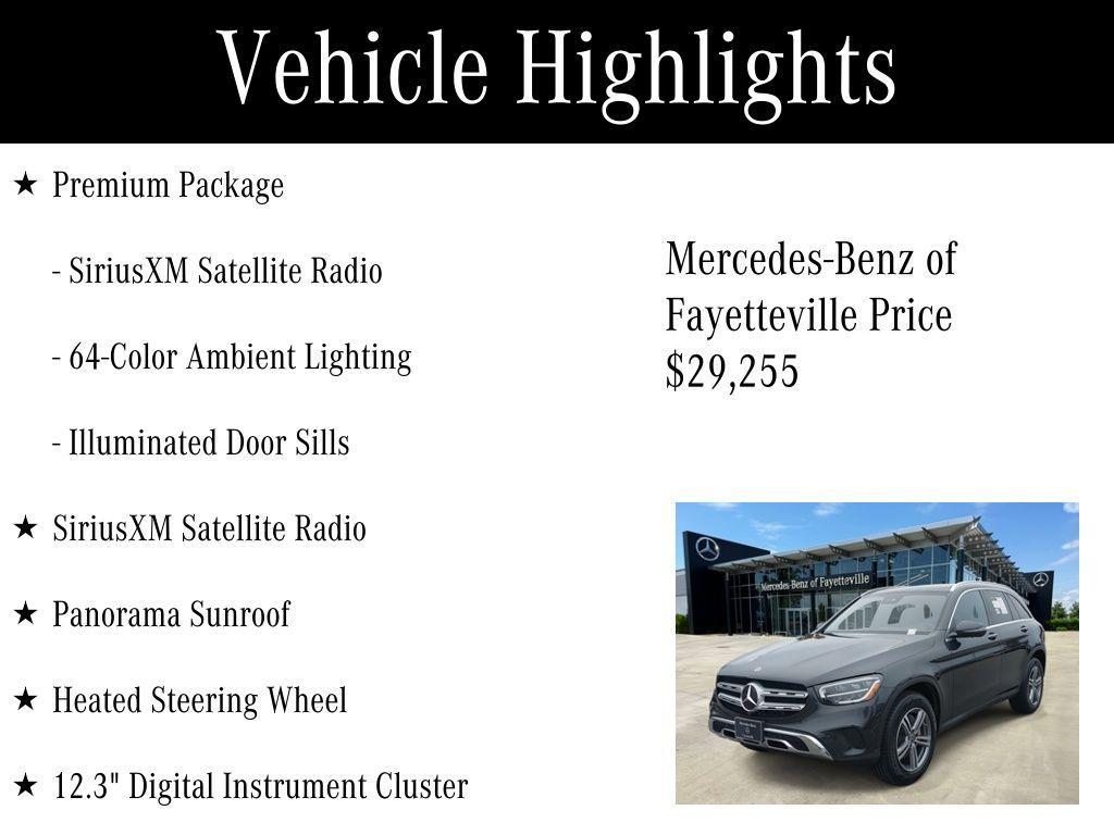 used 2021 Mercedes-Benz GLC 300 car, priced at $29,255