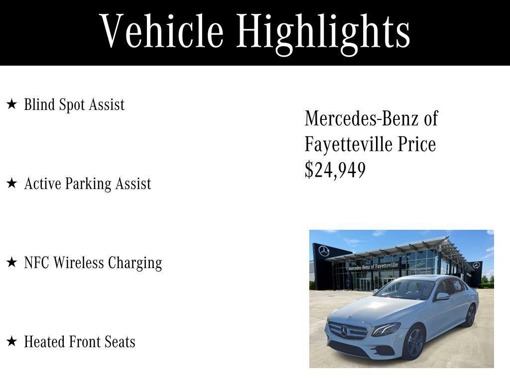 used 2018 Mercedes-Benz E-Class car, priced at $24,949