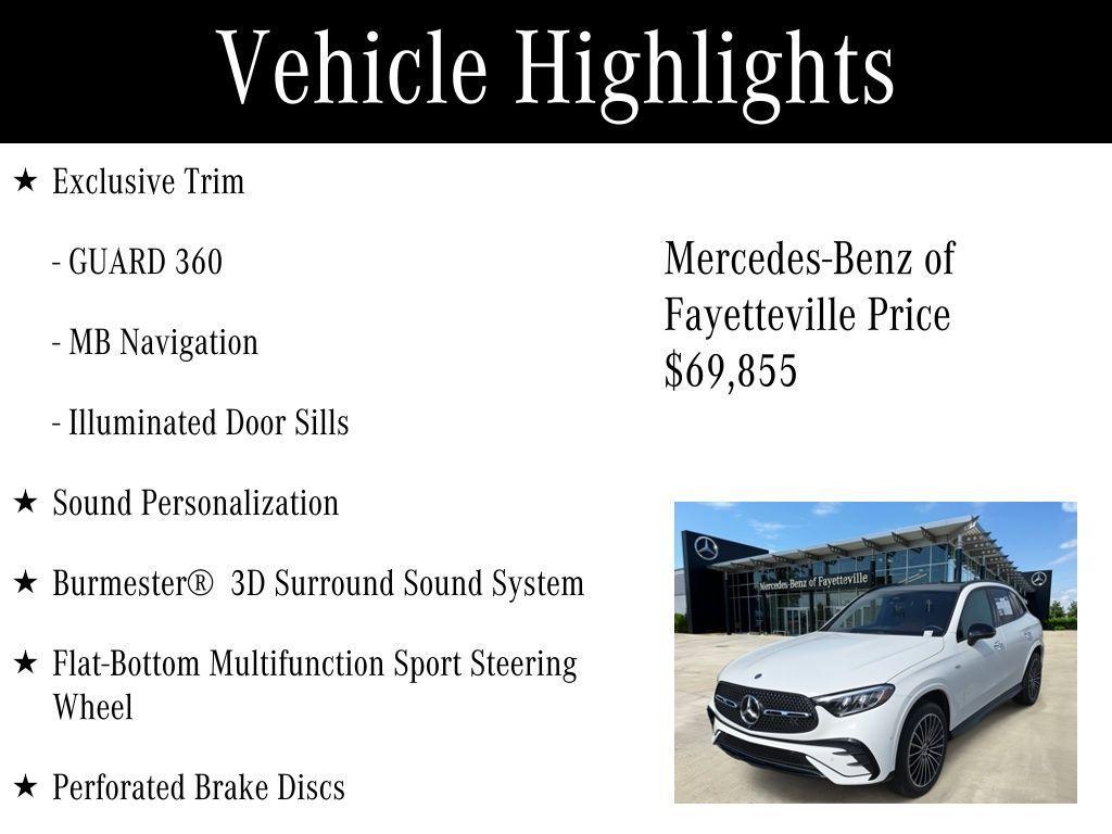 used 2025 Mercedes-Benz GLC 350e car, priced at $69,855