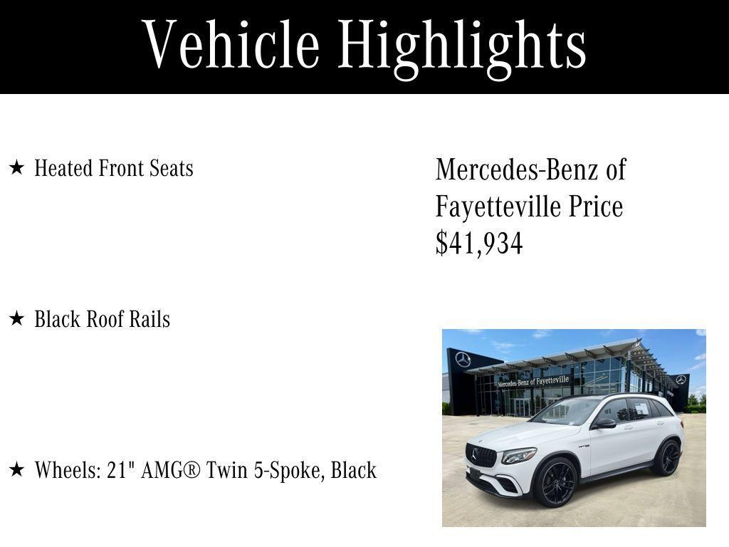 used 2019 Mercedes-Benz AMG GLC 63 car, priced at $41,934