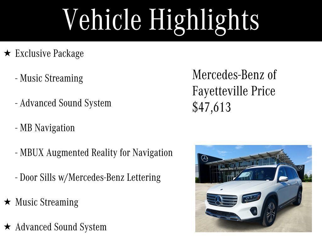 used 2025 Mercedes-Benz GLB 250 car, priced at $47,613