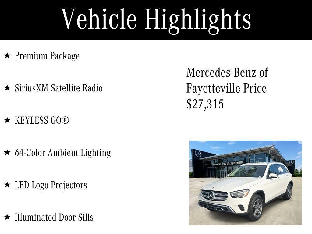 used 2020 Mercedes-Benz GLC 300 car, priced at $27,315