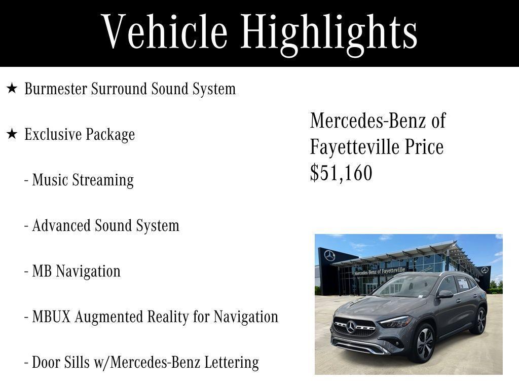 used 2025 Mercedes-Benz GLA 250 car, priced at $51,160