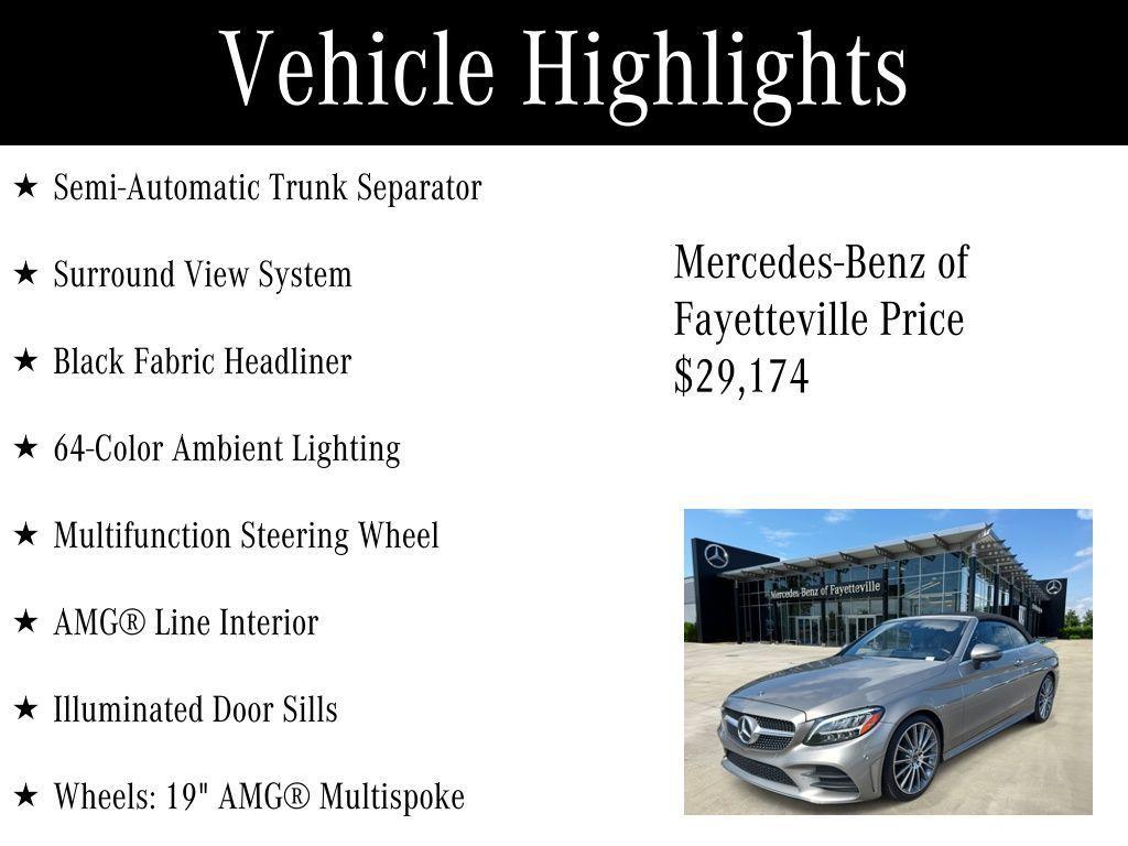 used 2019 Mercedes-Benz C-Class car, priced at $29,174