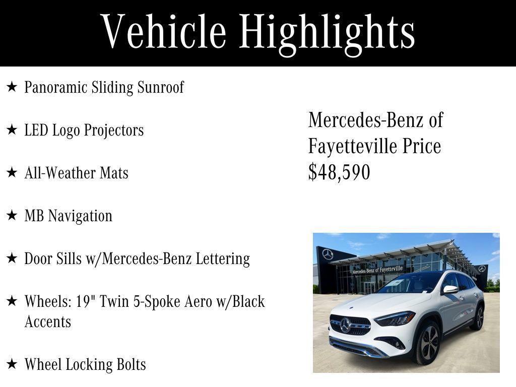 used 2025 Mercedes-Benz GLA 250 car, priced at $48,590