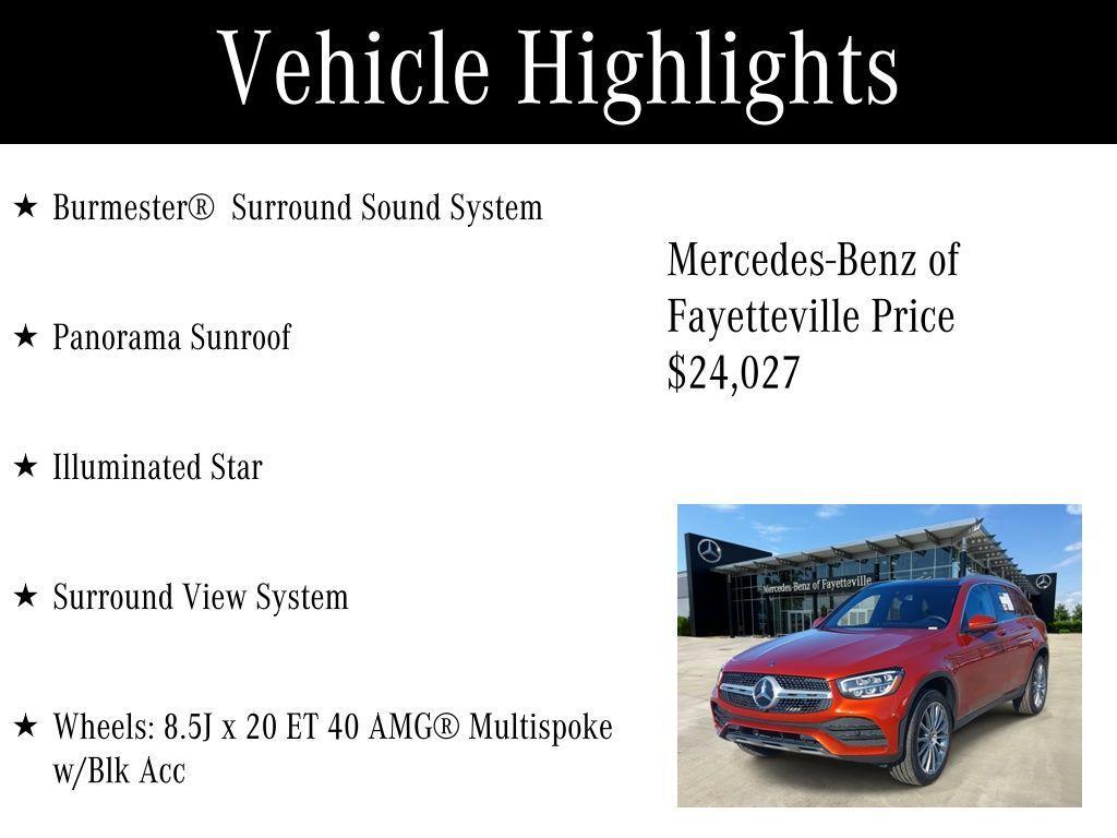 used 2021 Mercedes-Benz GLC 300 car, priced at $24,027