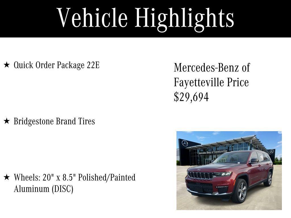 used 2021 Jeep Grand Cherokee L car, priced at $29,694