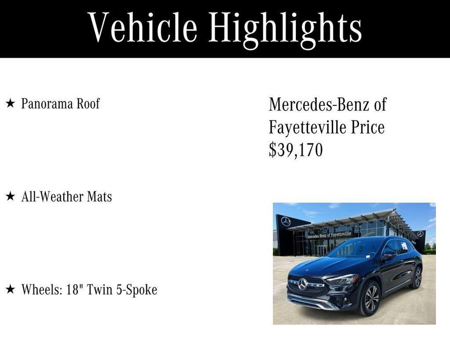 used 2024 Mercedes-Benz GLA 250 car, priced at $39,170