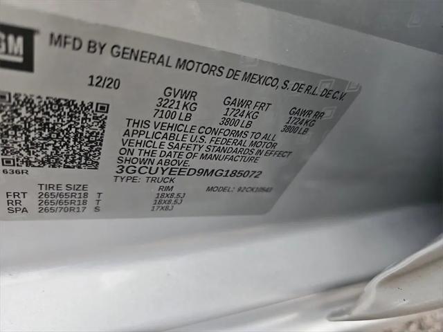 used 2021 Chevrolet Silverado 1500 car, priced at $39,487