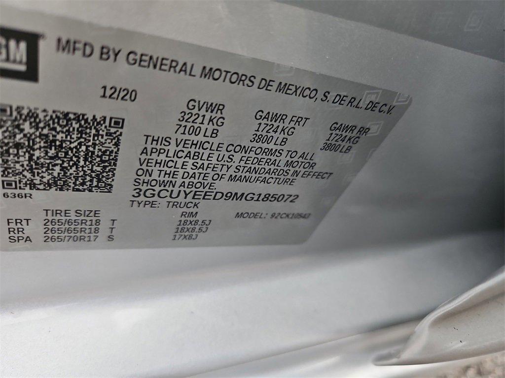 used 2021 Chevrolet Silverado 1500 car, priced at $37,662