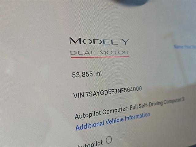 used 2022 Tesla Model Y car, priced at $27,987