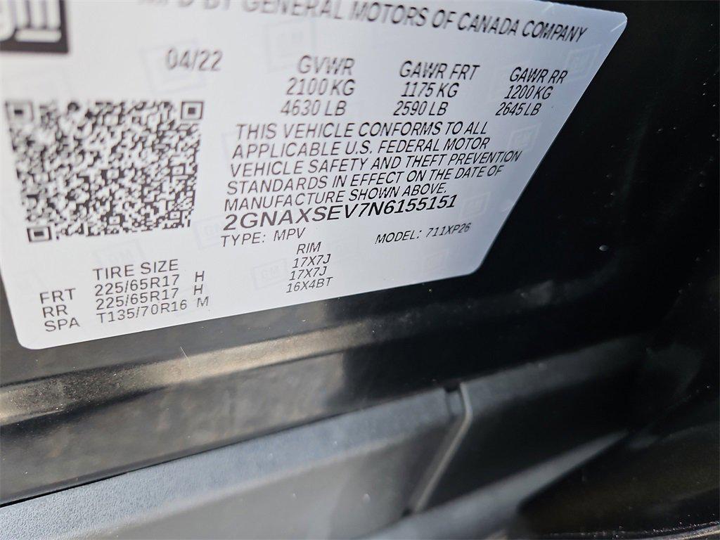used 2022 Chevrolet Equinox car, priced at $21,387