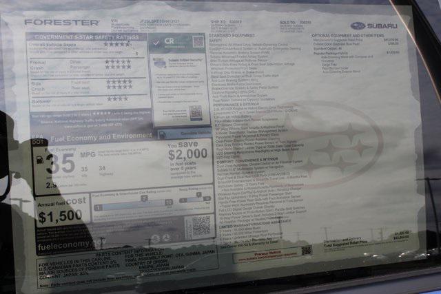 new 2025 Subaru Forester Hybrid car, priced at $43,864