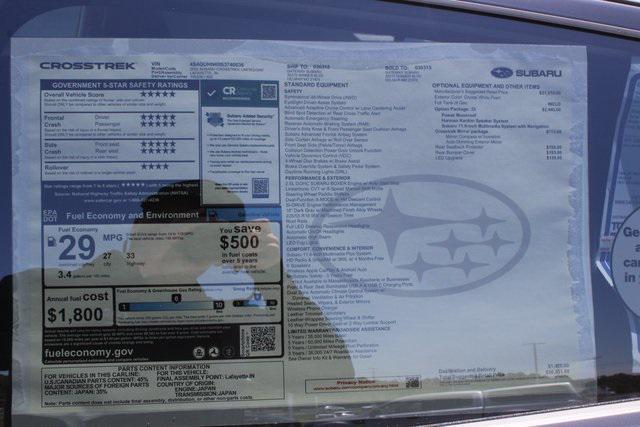 new 2025 Subaru Crosstrek car, priced at $34,849