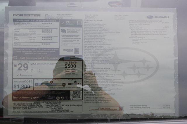 new 2025 Subaru Forester car, priced at $34,608