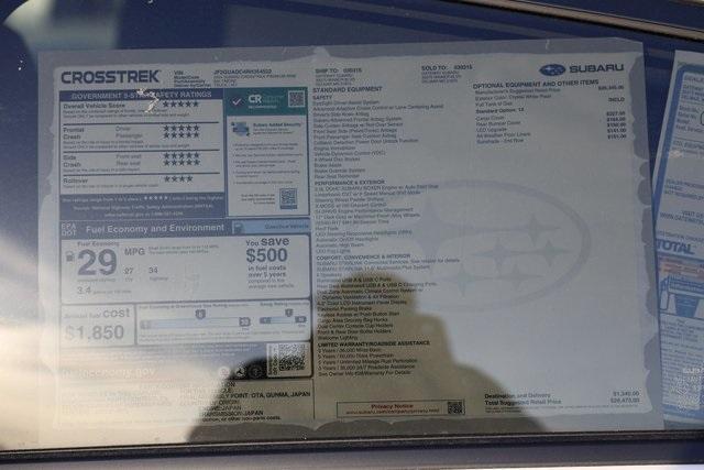 new 2024 Subaru Crosstrek car, priced at $26,989