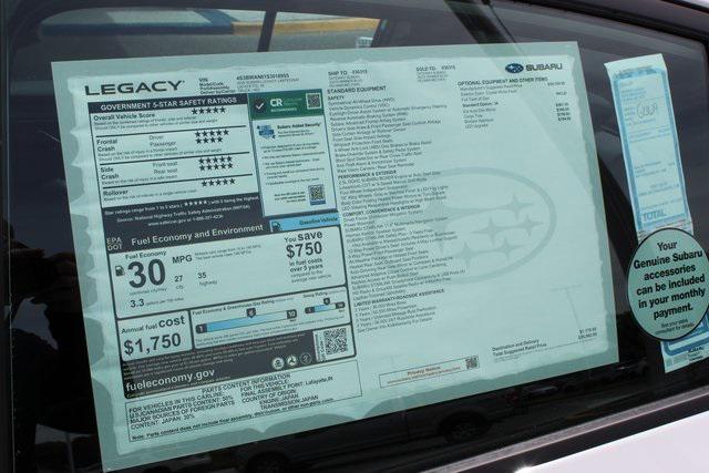 new 2025 Subaru Legacy car, priced at $34,782