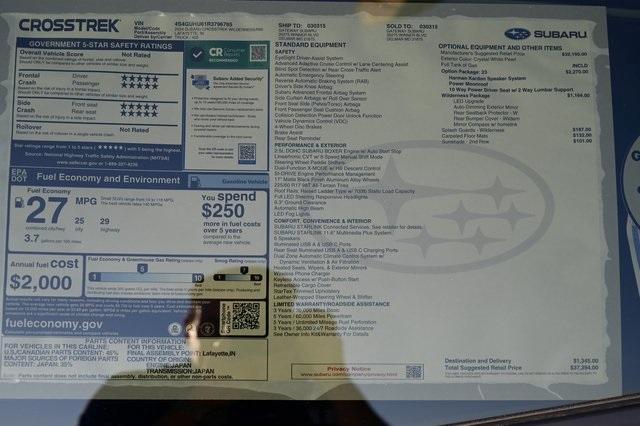 new 2024 Subaru Crosstrek car, priced at $34,917