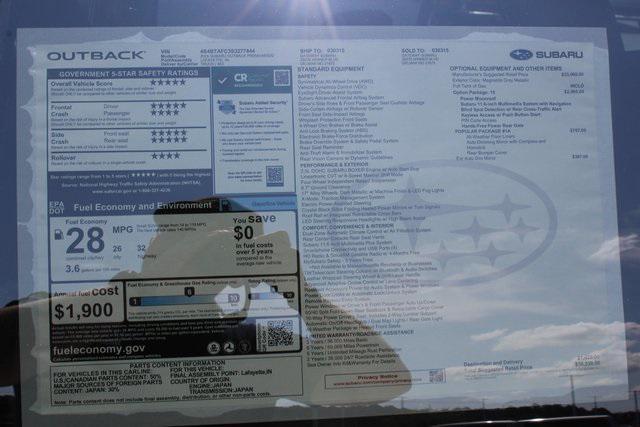 new 2025 Subaru Outback car, priced at $37,039