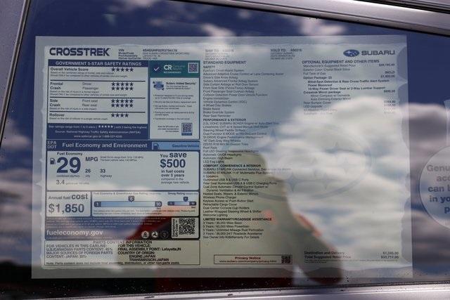 new 2024 Subaru Crosstrek car, priced at $31,620
