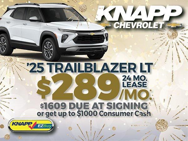 new 2025 Chevrolet TrailBlazer car, priced at $23,576