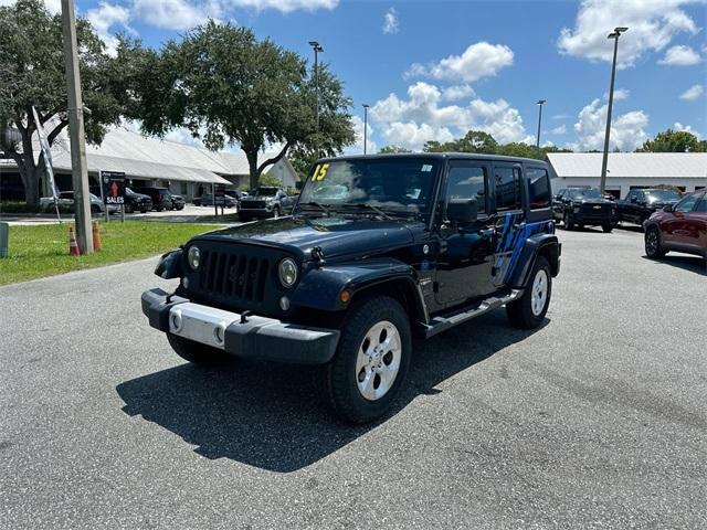 used 2015 Jeep Wrangler Unlimited car, priced at $15,893