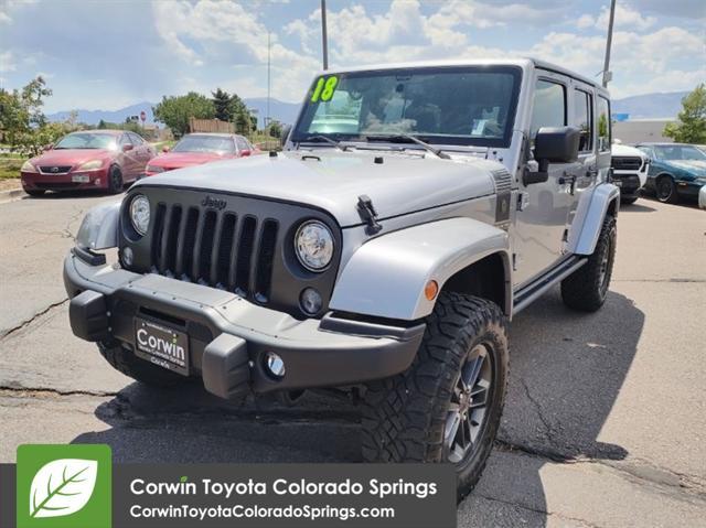 used 2018 Jeep Wrangler JK Unlimited car, priced at $19,500