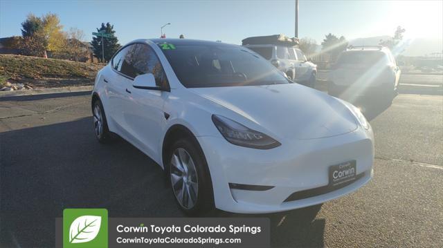 used 2021 Tesla Model Y car, priced at $27,000