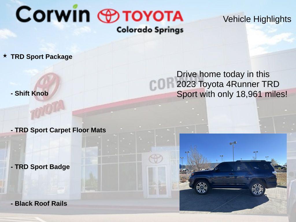 used 2023 Toyota 4Runner car, priced at $43,000