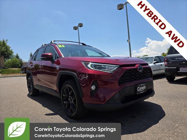 used 2021 Toyota RAV4 Hybrid car, priced at $27,000
