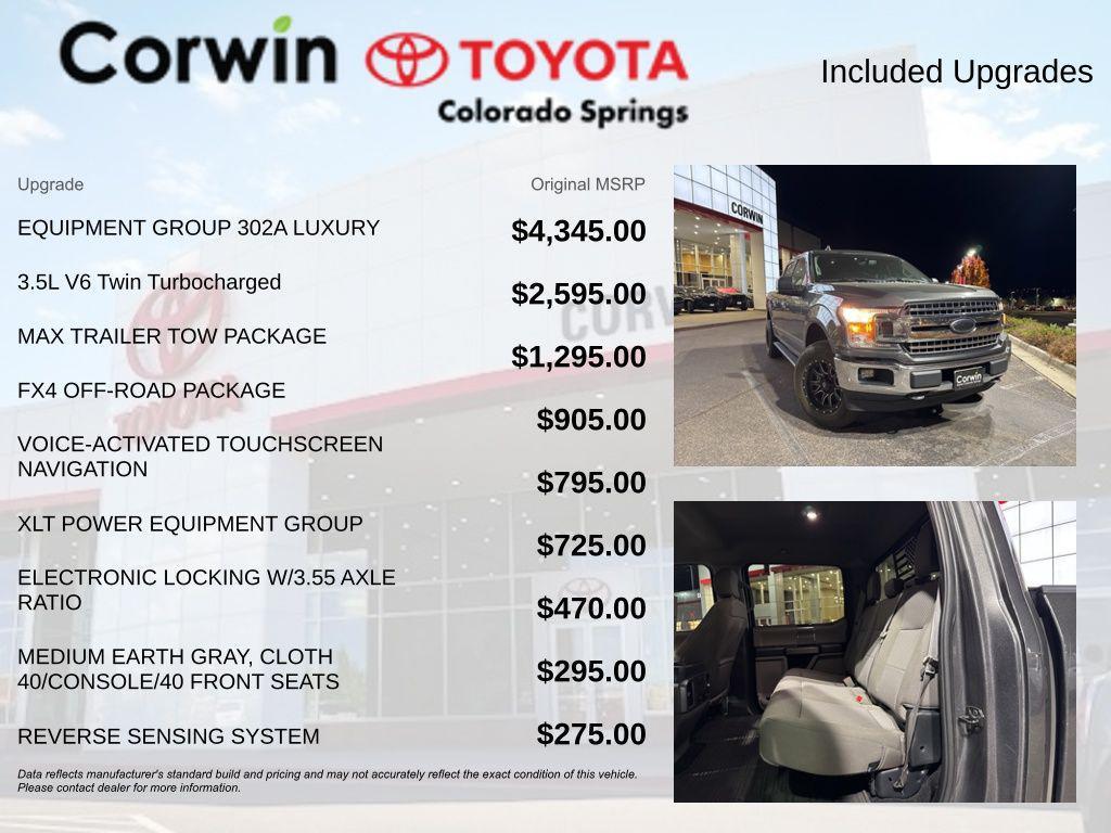 used 2019 Ford F-150 car, priced at $22,500