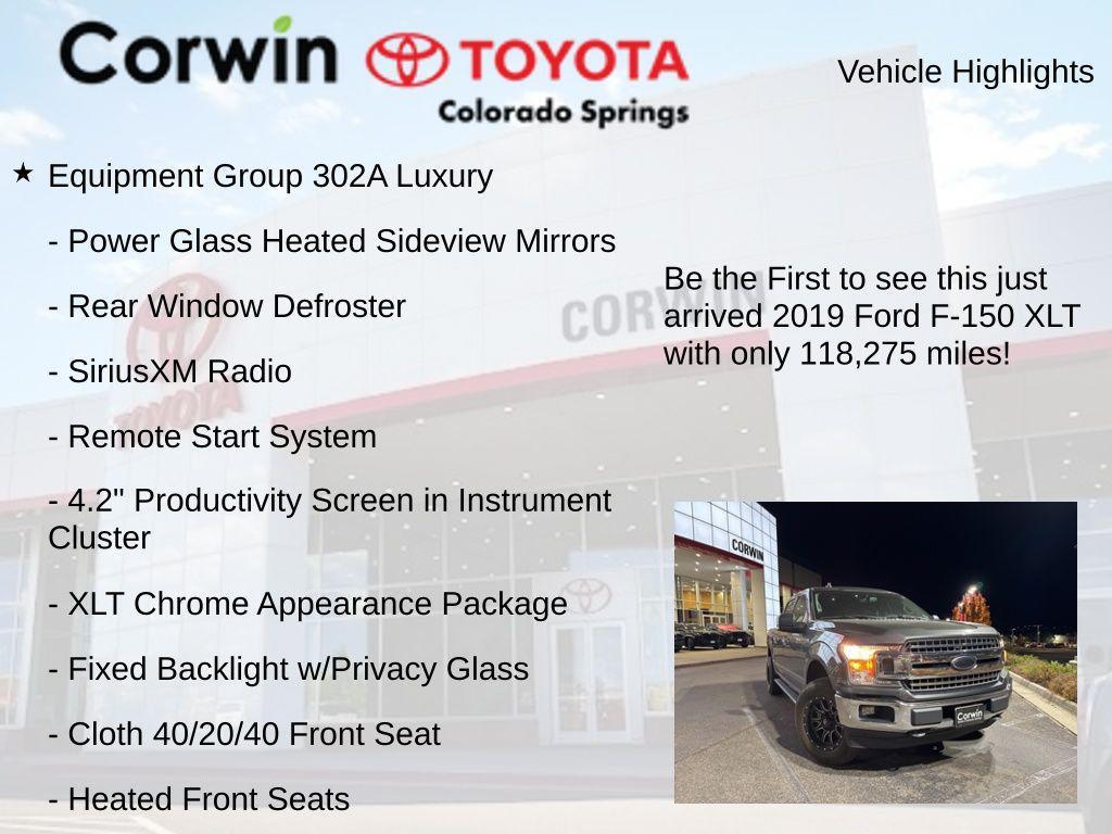 used 2019 Ford F-150 car, priced at $22,500