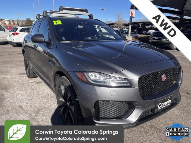 used 2018 Jaguar F-PACE car, priced at $17,500