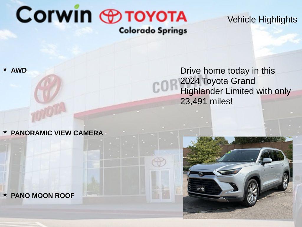 used 2024 Toyota Grand Highlander car, priced at $48,000