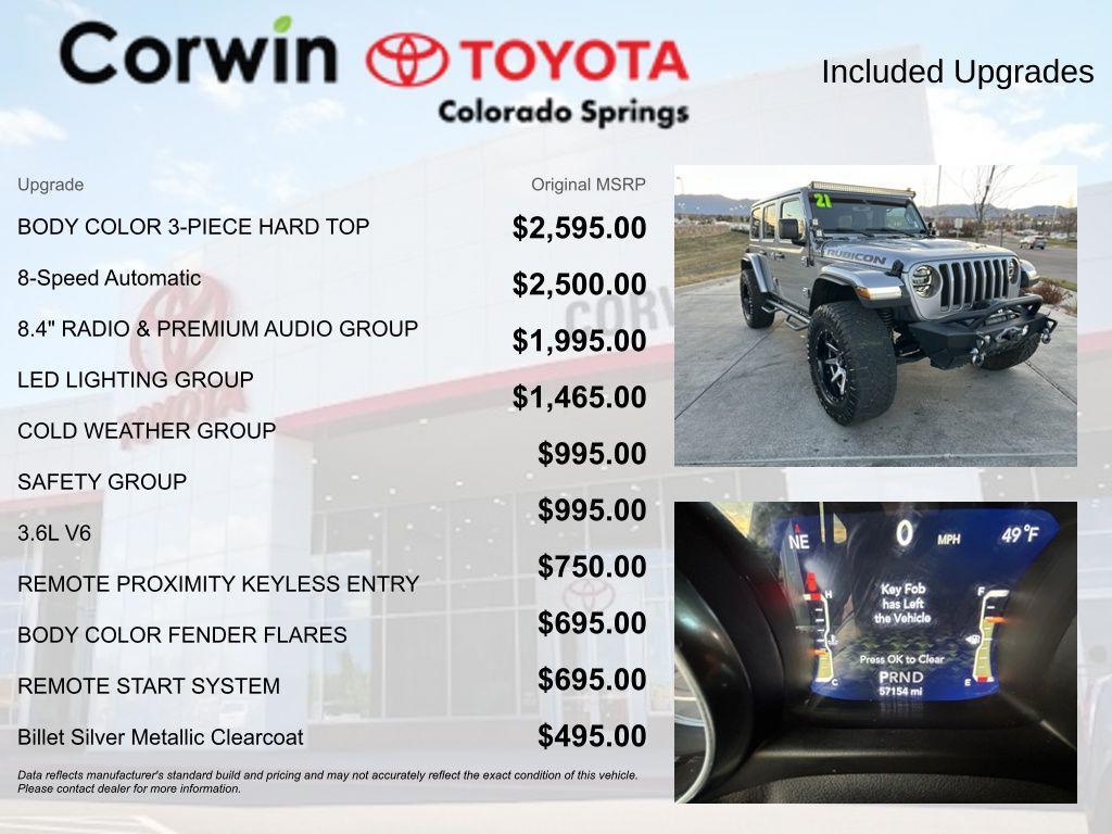 used 2021 Jeep Wrangler Unlimited car, priced at $35,000