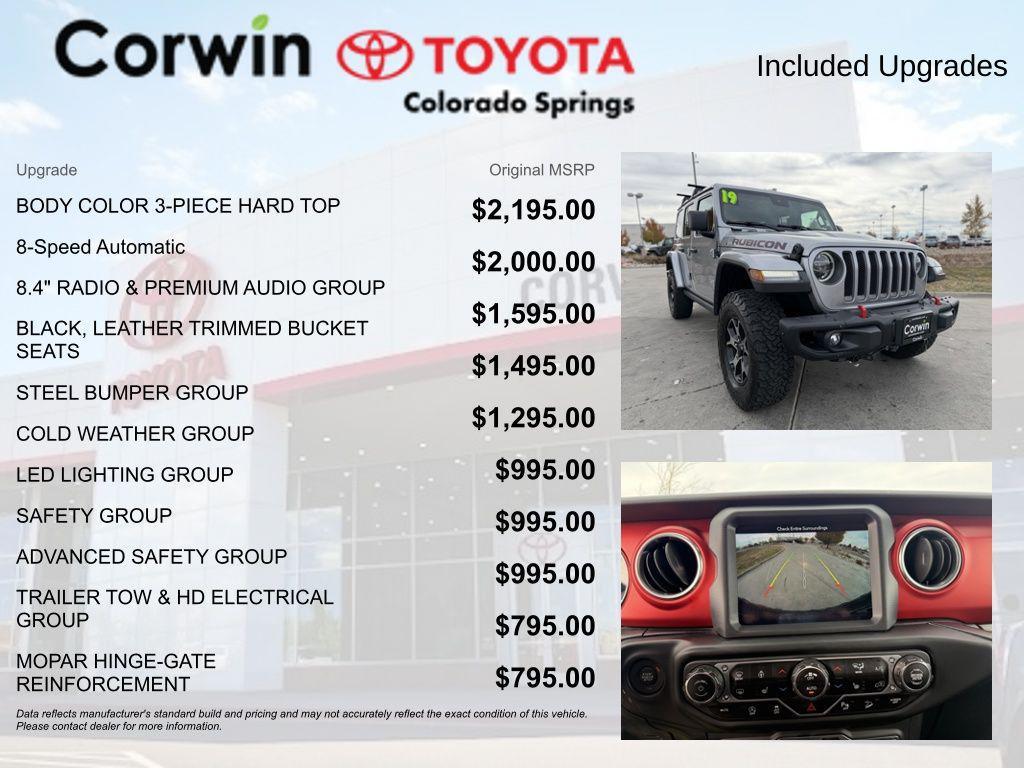used 2019 Jeep Wrangler Unlimited car, priced at $34,000