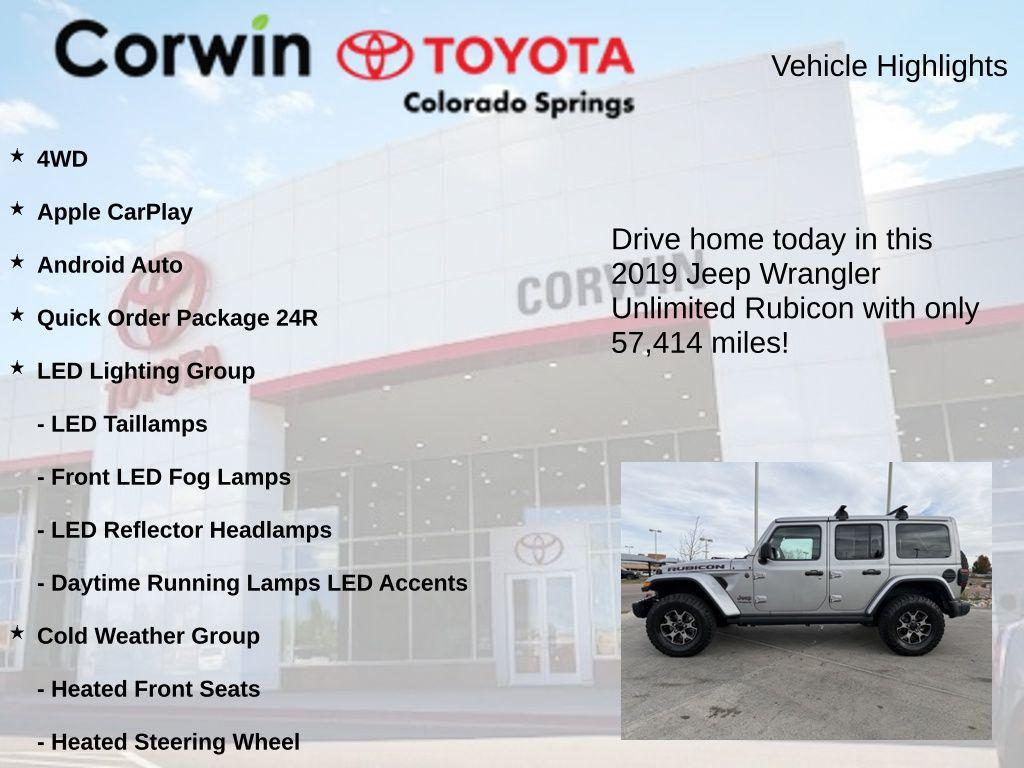 used 2019 Jeep Wrangler Unlimited car, priced at $34,000