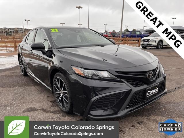 used 2021 Toyota Camry car, priced at $20,400