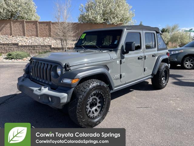 used 2018 Jeep Wrangler Unlimited car, priced at $22,500