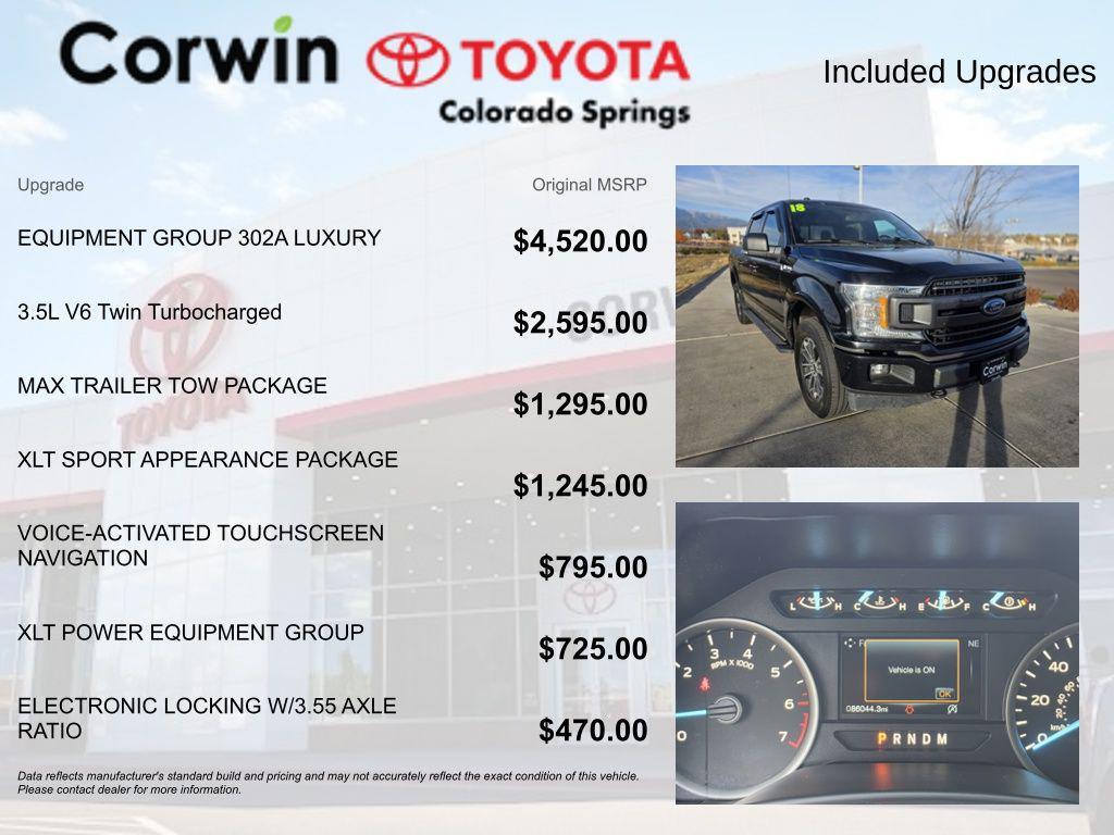 used 2018 Ford F-150 car, priced at $26,000