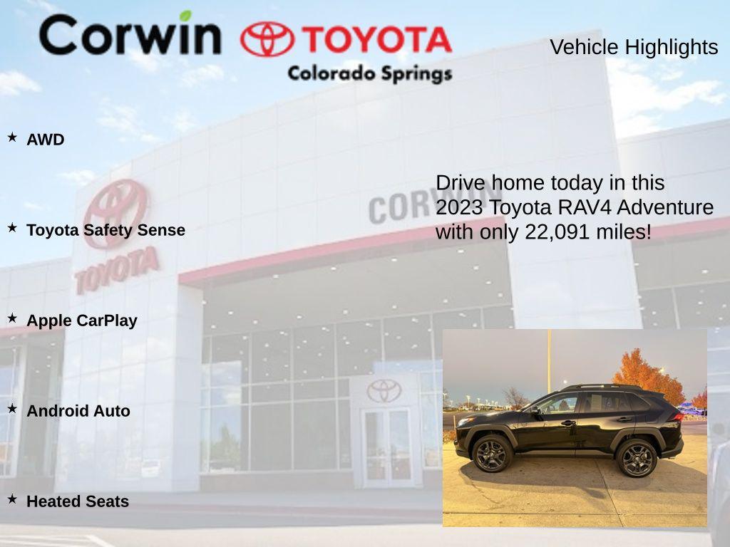 used 2023 Toyota RAV4 car, priced at $32,500