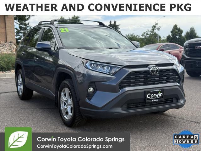 used 2021 Toyota RAV4 car, priced at $27,500
