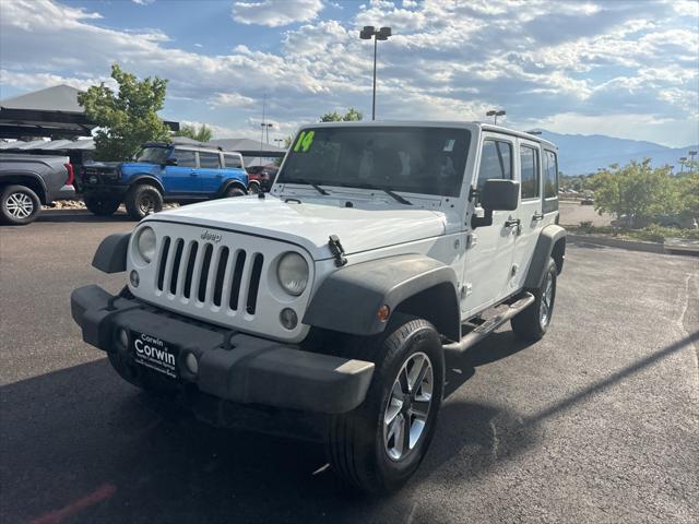 used 2014 Jeep Wrangler Unlimited car, priced at $14,000