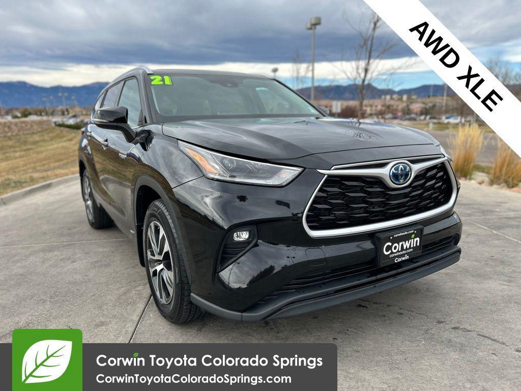 used 2021 Toyota Highlander Hybrid car, priced at $38,500