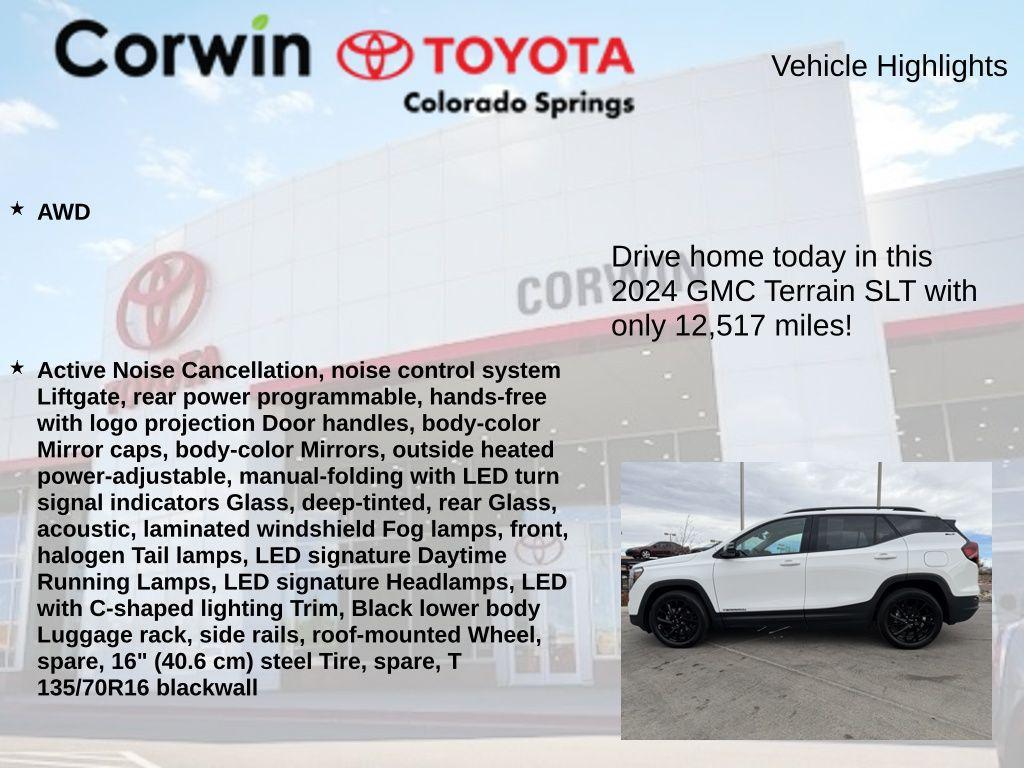 used 2024 GMC Terrain car, priced at $28,000