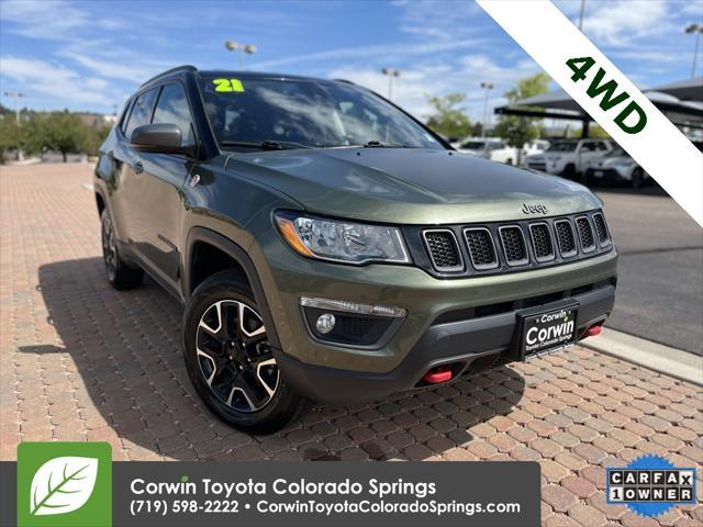 used 2021 Jeep Compass car, priced at $19,000