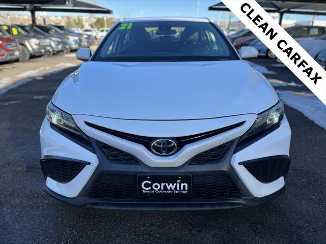 used 2021 Toyota Camry car, priced at $20,500