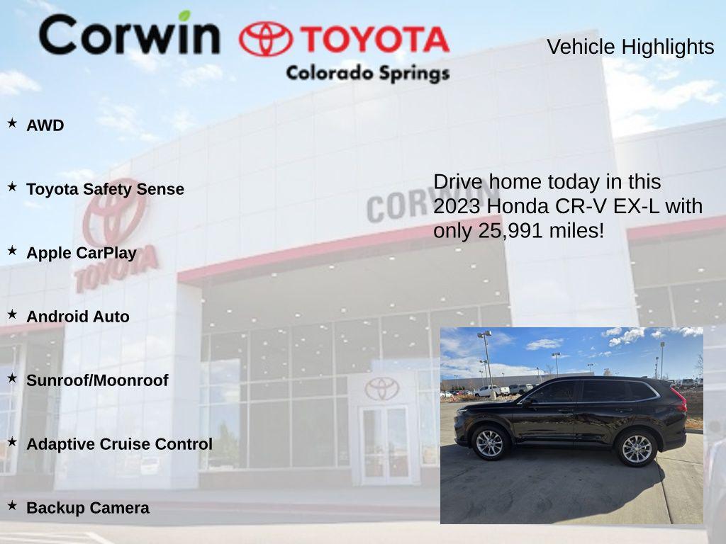 used 2023 Honda CR-V car, priced at $33,000