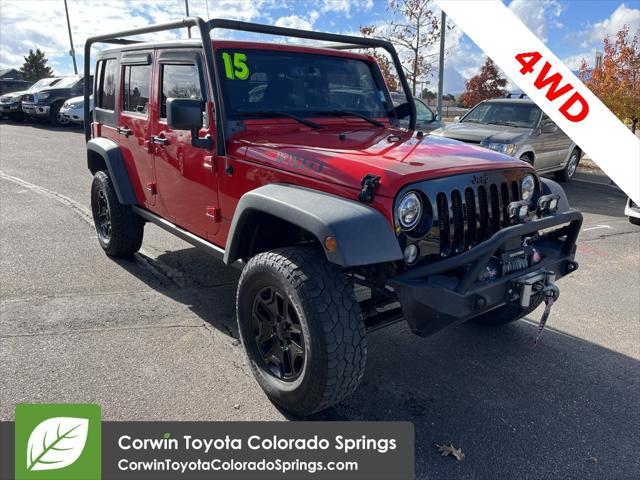 used 2015 Jeep Wrangler Unlimited car, priced at $20,500