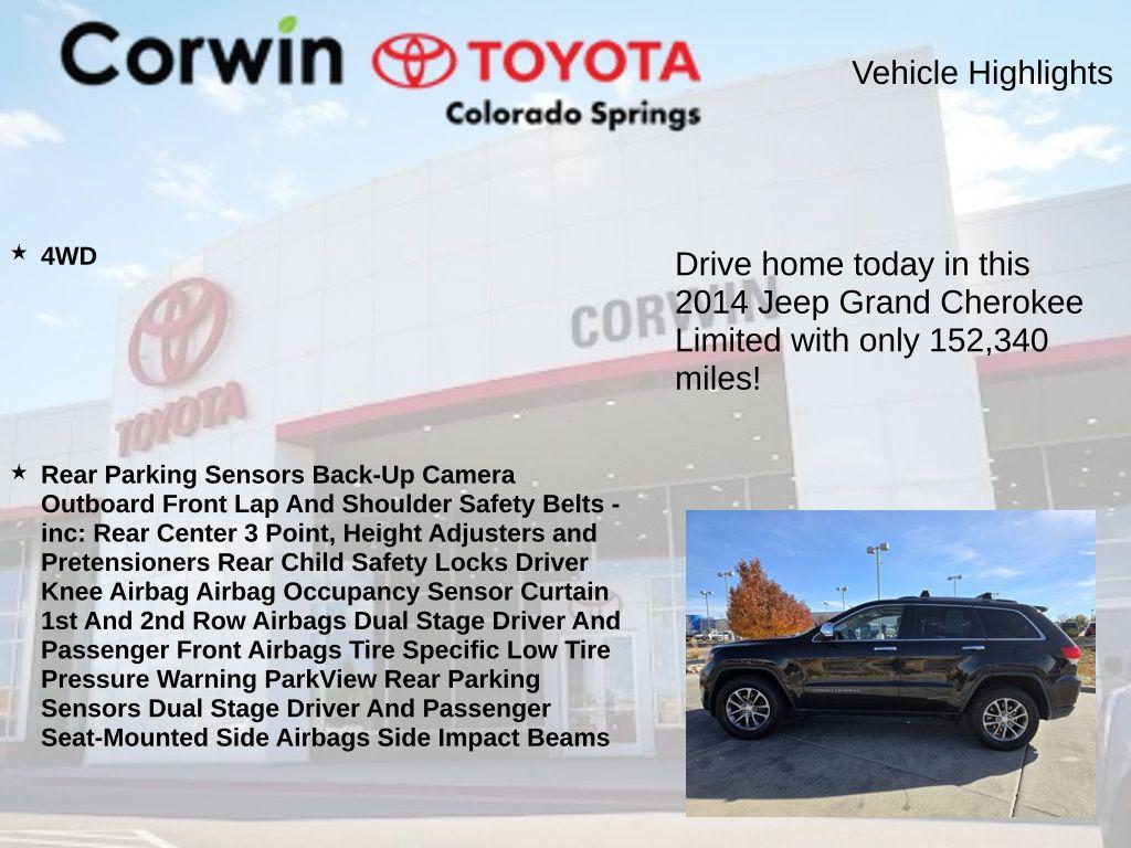 used 2014 Jeep Grand Cherokee car, priced at $8,800